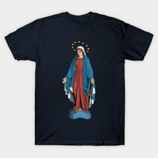 Blessed Virgin Mary Catholic Icon T-Shirt